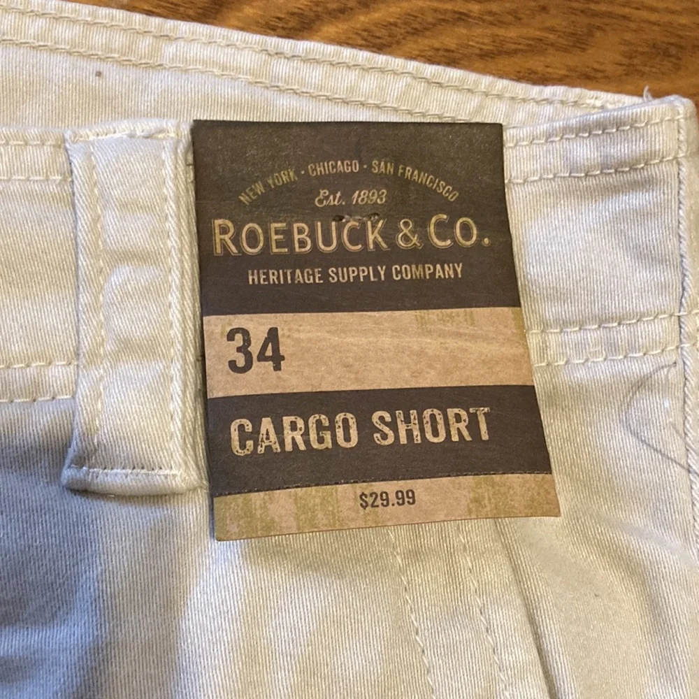❤️ Roebuck & Co Men’s Cargo Shorts (size 34) NWT